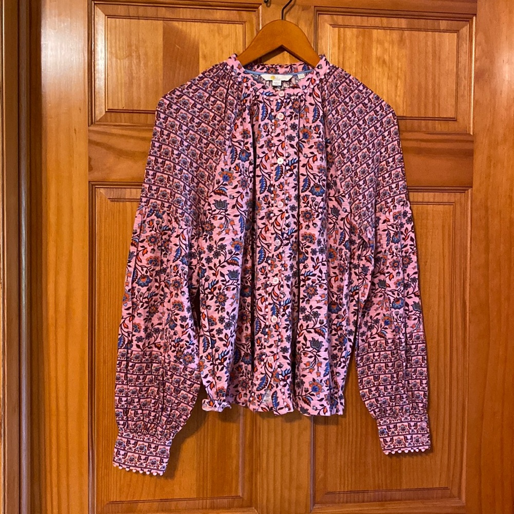 Boden cotton and modal jersey blouse